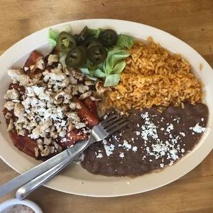 Grilled Chicken Enchiladas