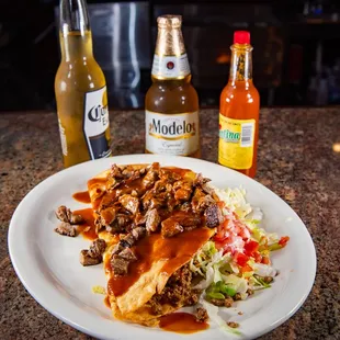 puff taco at La Flauta