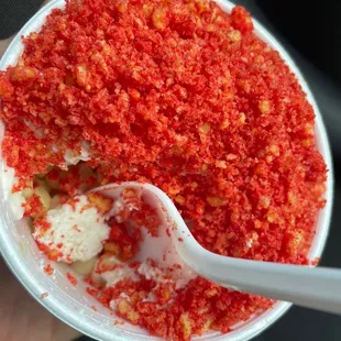 Esquite corn in a cup