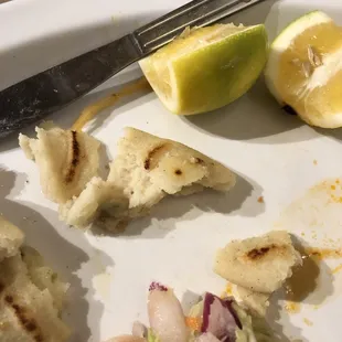 Pupusa with very little food in it. :-(