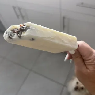 Rice pudding popsicle