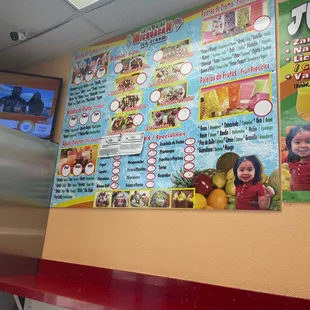 the menu