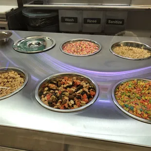 Toppings for your ice cream.