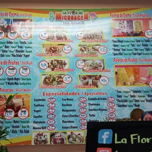 Check out the Menu!!