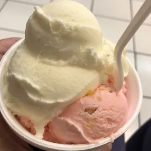 Queso-cream cheese and piñon-pine nut.