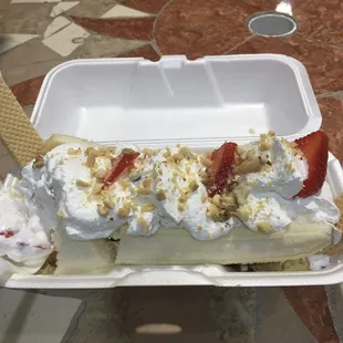 Banana split.