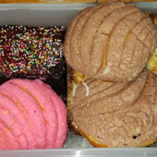 a variety of donuts