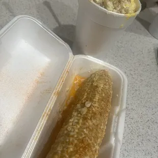 Corn on a cob