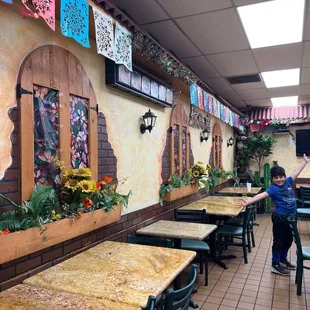 Inside dinning area.