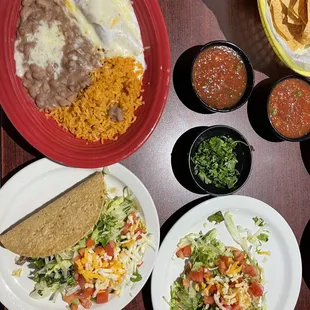 The Lunch #3 not M-F and they honor it and a side order taco with Cilantro.