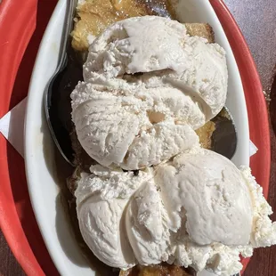 Bread pudding.  Yummy!!!!!
