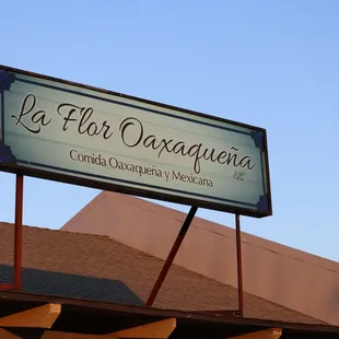 a sign for a restaurant