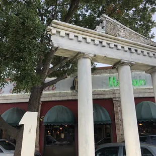 the front of the restaurant