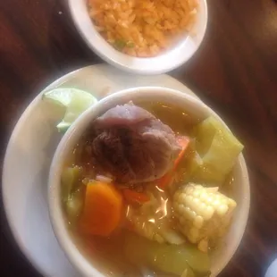This is a combo meal.  They give this complimentary soup the combo meal.  Very tasty!