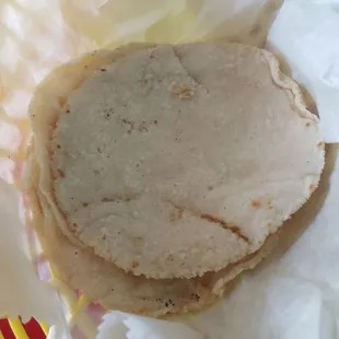 Tortilla included with entree