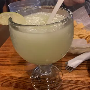 Margarita frozen with no salt :)