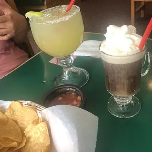 Cadillac Margarita and La Fogata coffee