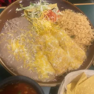 #20 -2 x Enchiladas and Taco