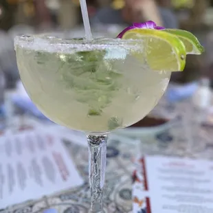 Cucumber jalapeño margarita