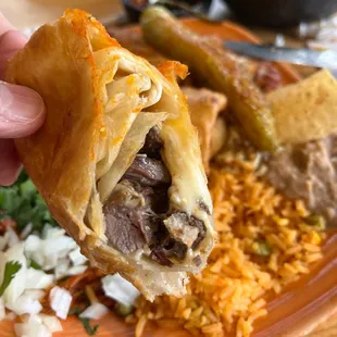 Steak chimichanga