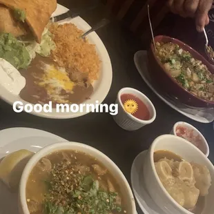 Chimichanga Combo. &amp; menudo