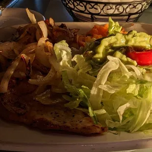 a plate of food on a table