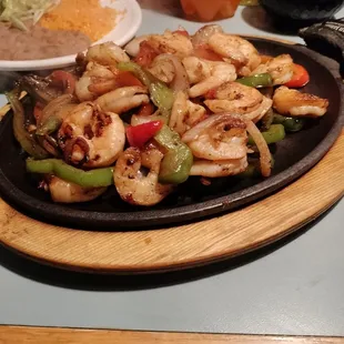 LA Fagita with shrimp.