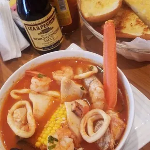 Arroz Marinero. I highly recommend if you love seafood. The broth is delicious. Perfect for a hangover lol