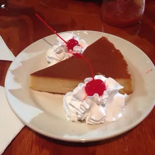 Flan dessert.