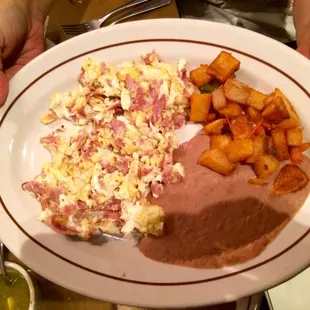 Jamón con huevo