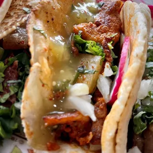 Al Pastor is very good. Not dry at all.