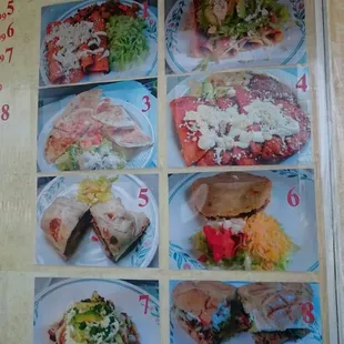 a menu for a restaurant