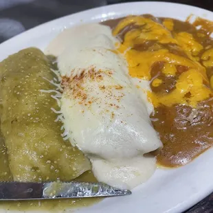 Tres enchiladas