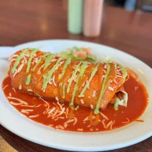 Burrito Mojado De Barbacoa