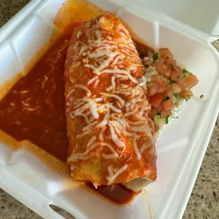 Burrito Mojado de Barbacoa