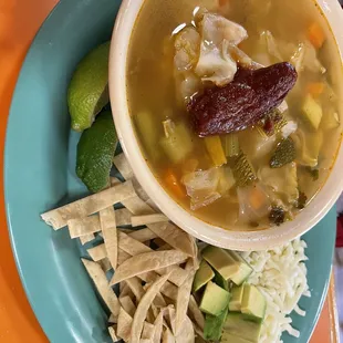 Tlalpeno soup.