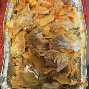 I ordered nachos and were served in a foiled tray and the chips burned