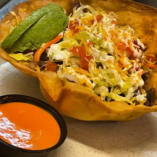 Beef or Chicken Taco Salad