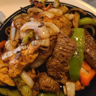 Steak and Chicken Fajitas