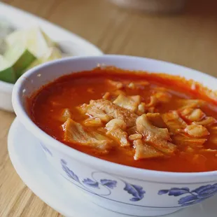 A weekend favorite! Our Menudo soup.