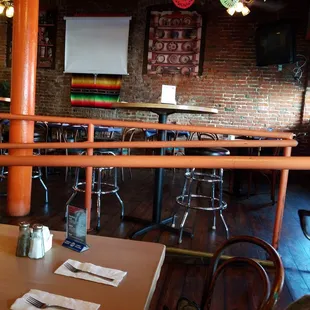 One half of the eating area.