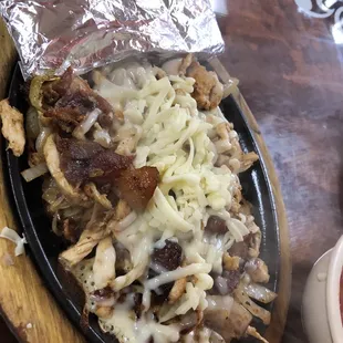 Bacon chicken fajitas