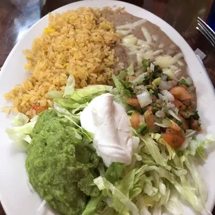 The fixings for the fajitas