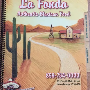 La Fonda Menu