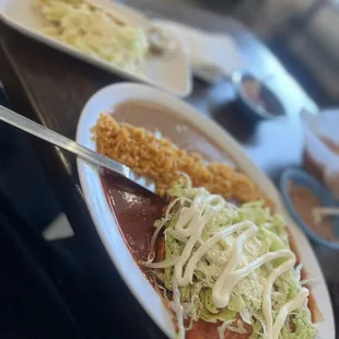 Steak Enchiladas Plate