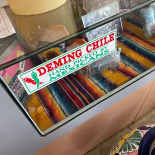 a display of mexican food