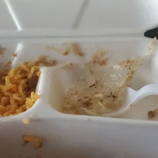 Thats the plastic.  It looks smaller than it was.