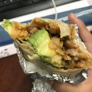 Veggie burrito