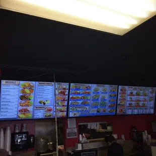 New menu tv&apos;s.
