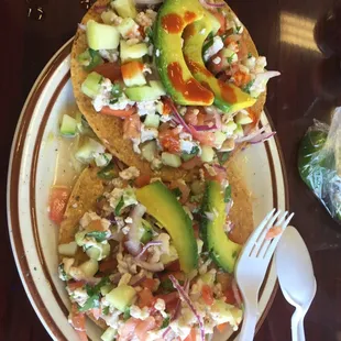 Tostadas de ceviche so bomb